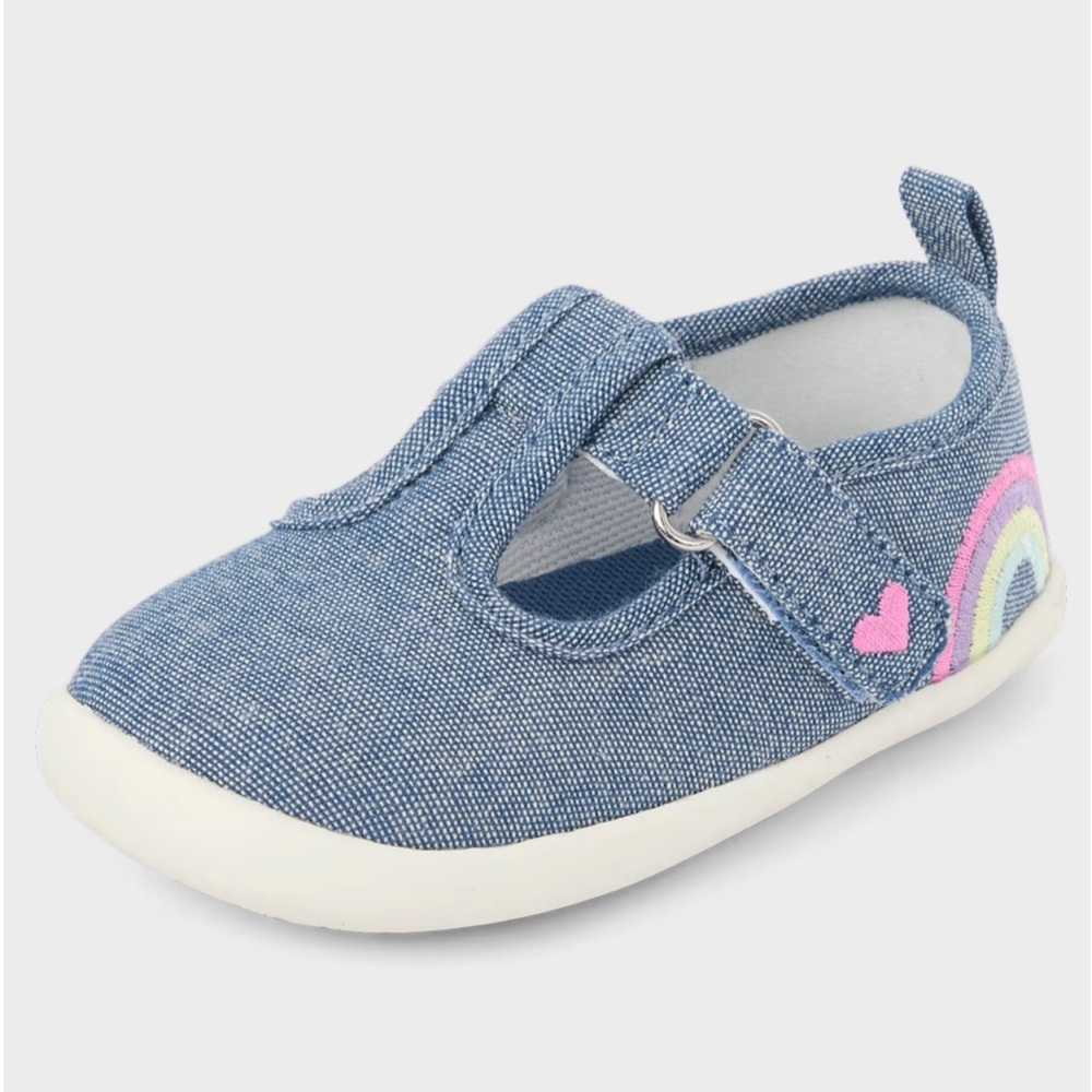 The Children’s Place Girls First Steps Mary Jane Shoes - Blue